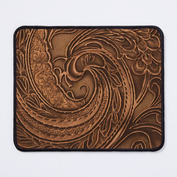Item preview, Embossed Leather Pattern Design | Western Tooled Leather Texture | Rustic Faux Leather Look designed and sold by CoastalEmp.
