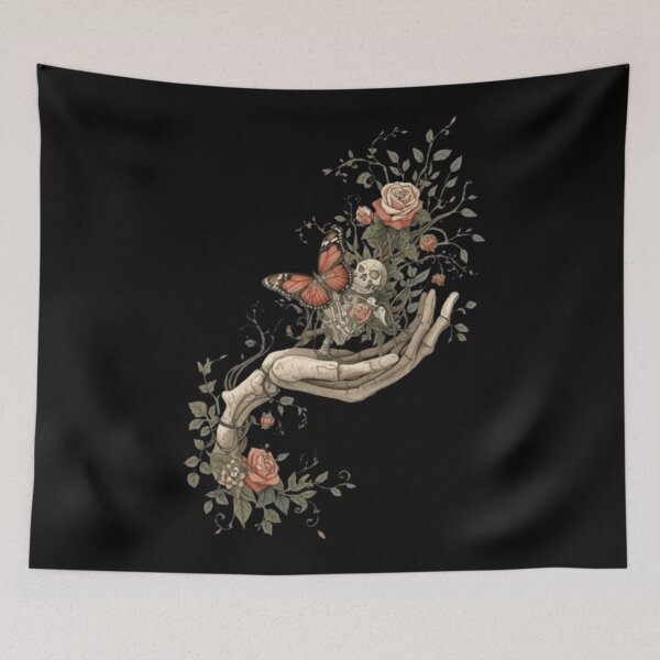 Item preview, Skeleton Hand Blending into Roses designed and sold by ZZEE--Lifestyle.
