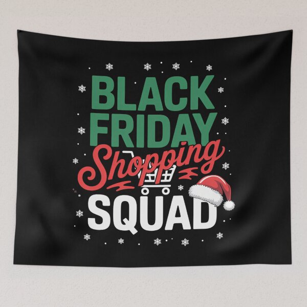 Item preview, Black Friday Shopping Squad Christmas Black Shopping Family designed and sold by savrmiller.