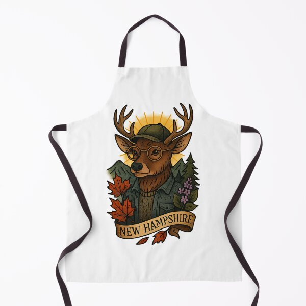 Item preview, New Hampshire White-Tailed Deer State Pride – Fifty Nifty Collection designed and sold by Zippitydodads.