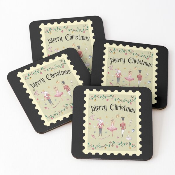 Item preview, Pink Nutcracker Christmas Stamp                     designed and sold by Forevermore.