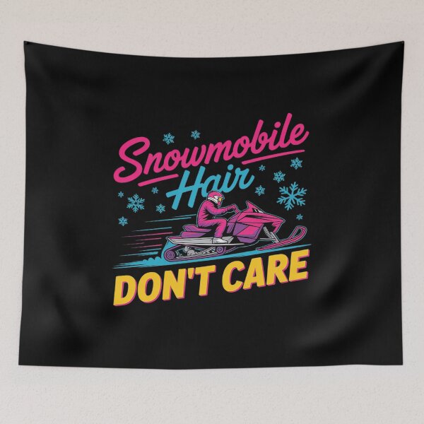 Item preview, Snowmobiling Sled Winter Sport Snowmobile Hair Don't Care designed and sold by AmparoBoyle.
