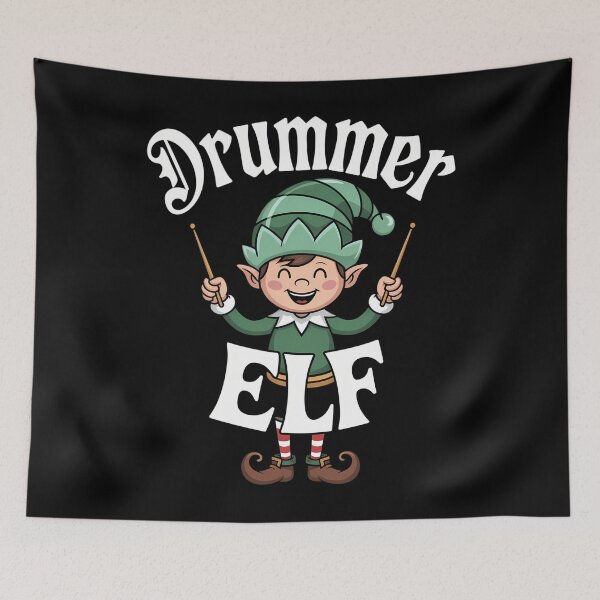 Item preview, Christmas Drums Music Elf Family Drummer designed and sold by aidenpier.