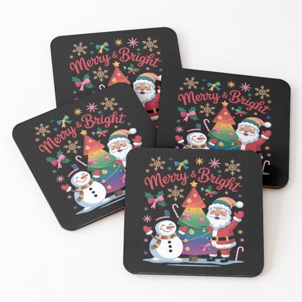 Item preview, Rainbow Christmas Png, Colorful Christmas Sublimation, Santa Snowman Tree designed and sold by MinaReinger.