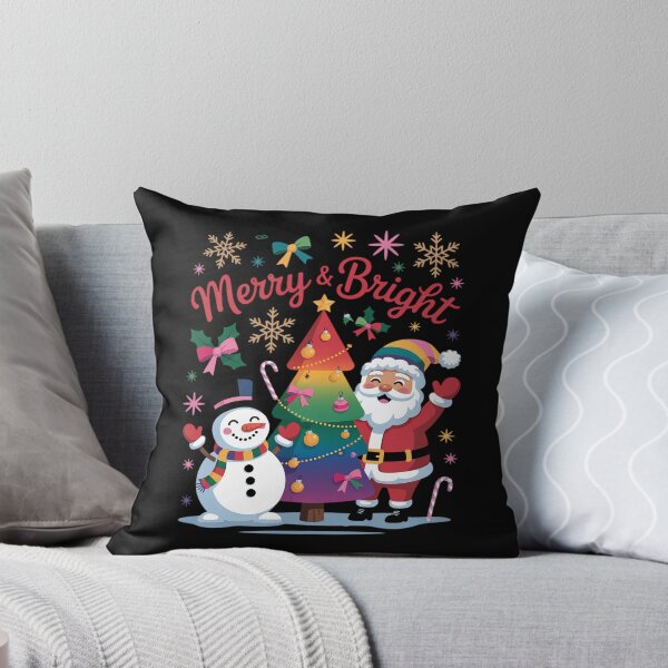 Item preview, Rainbow Christmas Png, Colorful Christmas Sublimation, Santa Snowman Tree designed and sold by MinaReinger.