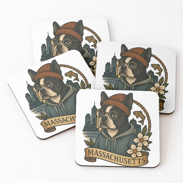 Item preview, Massachusetts Boston Terrier State Pride  – Fifty Nifty Collection designed and sold by Zippitydodads.