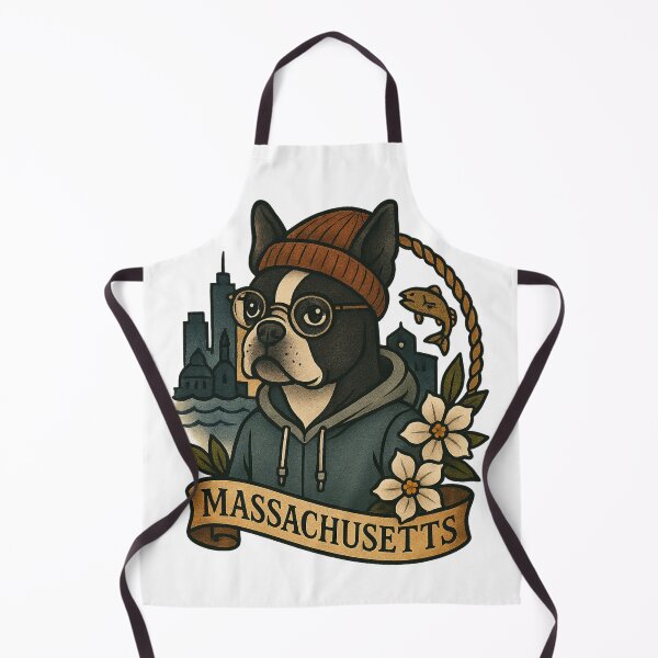 Item preview, Massachusetts Boston Terrier State Pride – Fifty Nifty Collection designed and sold by Zippitydodads.