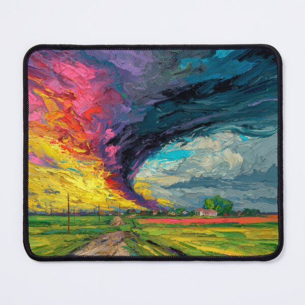 Item preview, Neon Supercell Over County Road designed and sold by ArgentoArt.