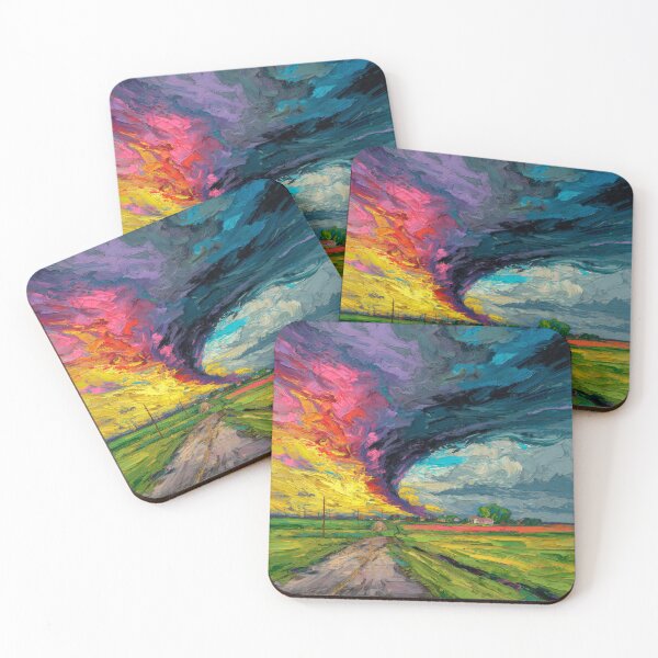 Item preview, Neon Supercell Over County Road designed and sold by ArgentoArt.