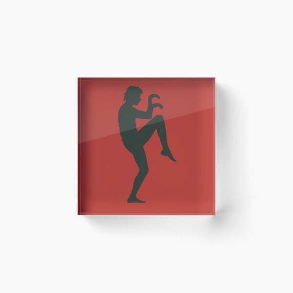 Item preview, Karate Kid Crane Kick Silhouette – Classic Martial Arts Movie Design designed and sold by BackstopAndCo.