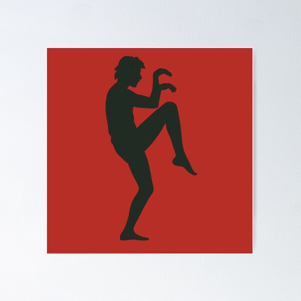 Item preview, Karate Kid Crane Kick Silhouette – Classic Martial Arts Movie Design designed and sold by BackstopAndCo.