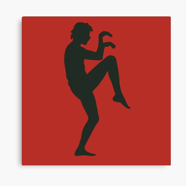 Item preview, Karate Kid Crane Kick Silhouette – Classic Martial Arts Movie Design designed and sold by BackstopAndCo.