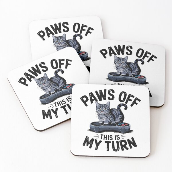 Item preview, Paws Off – Cat Gamer Controller Kitty designed and sold by Taans-Creation.