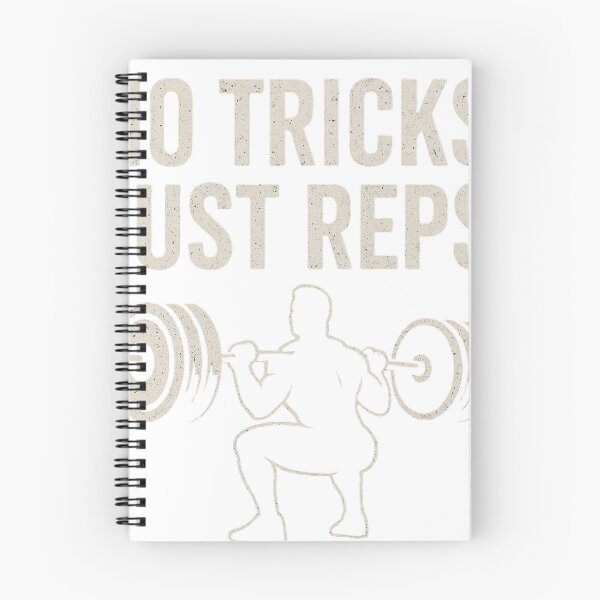 Item preview, No Tricks Just Reps Funny Halloween Weightlifting Squat Gym Quote designed and sold by Bmd4Fitness.