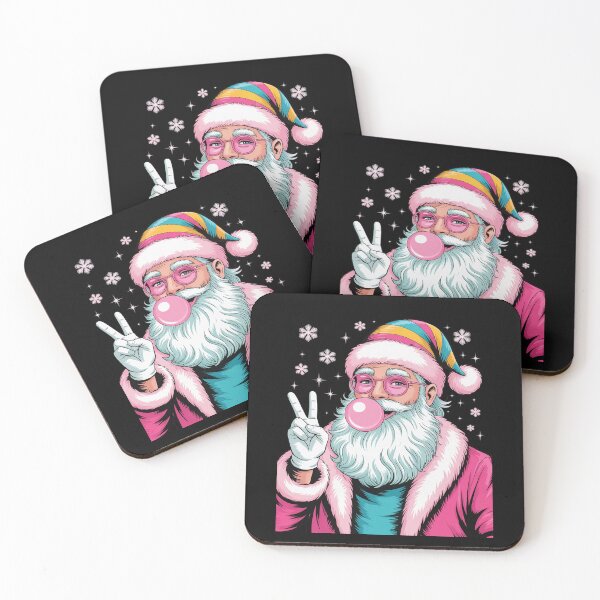 Item preview, Preppy Santa Bubblegum Christmas designed and sold by FranzFriesen.