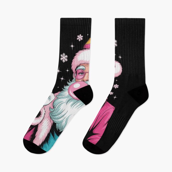 Item preview, Preppy Santa Bubblegum Christmas designed and sold by FranzFriesen.