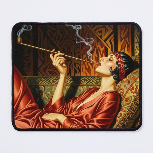 Item preview, The Smoker - Original Art Deco Artwork designed and sold by elektronen.