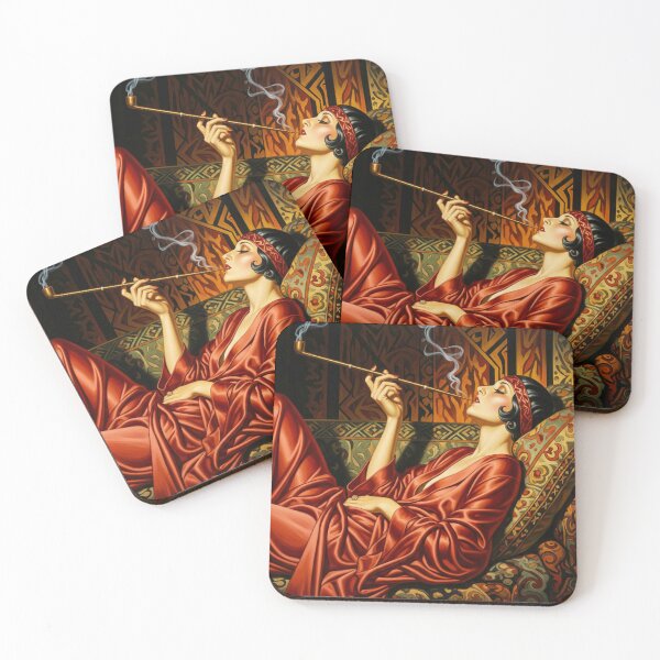 Item preview, The Smoker - Original Art Deco Artwork designed and sold by elektronen.