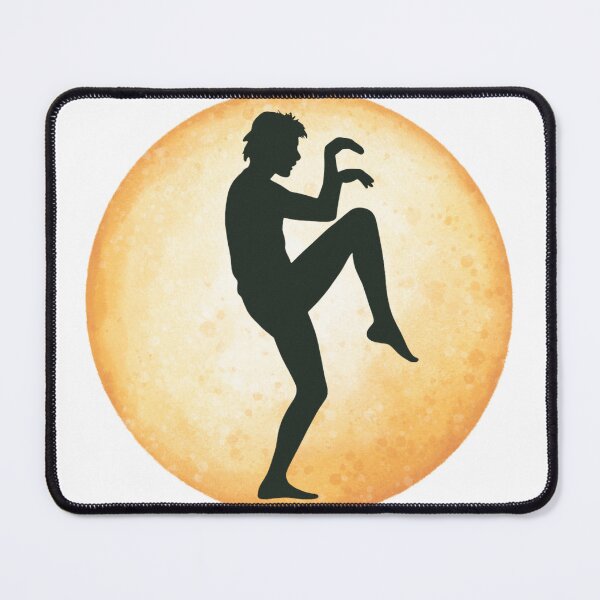 Item preview, Karate Kid Crane Kick Silhouette – Classic Martial Arts Movie Design designed and sold by BackstopAndCo.
