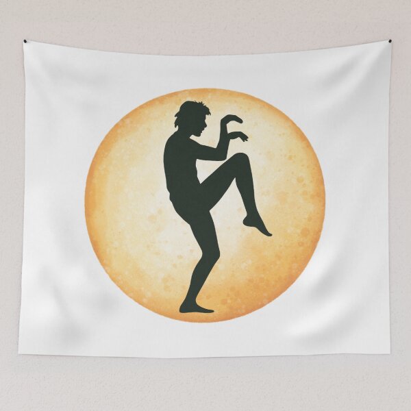 Item preview, Karate Kid Crane Kick Silhouette – Classic Martial Arts Movie Design designed and sold by BackstopAndCo.
