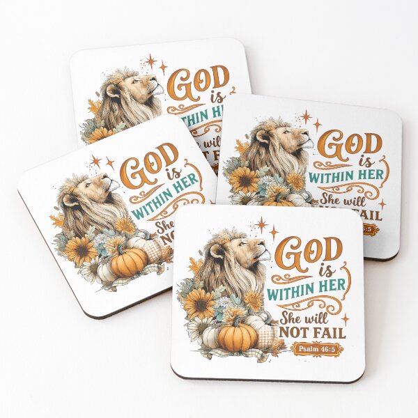 Item preview, God is Within Her She Will Not Fail designed and sold by DeBenedetto Digital Designs.