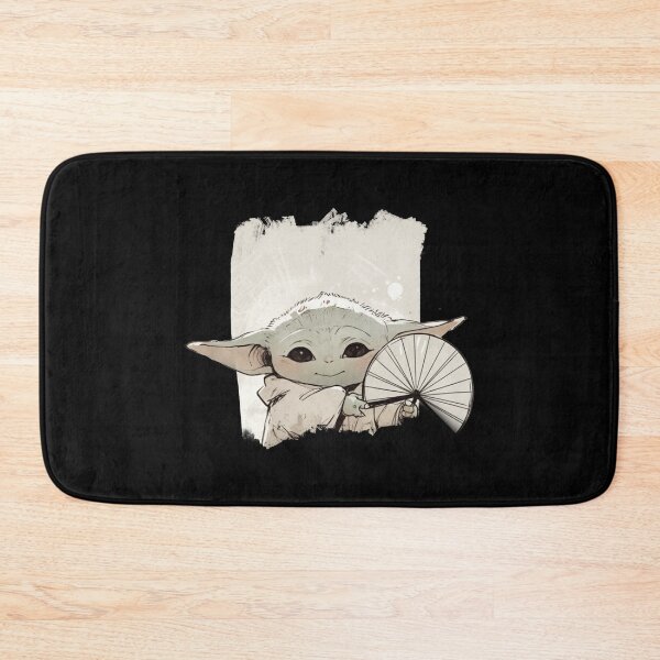 Item preview, BABY YODA HOLDING FAN designed and sold by LIS AND MELIVERSO.