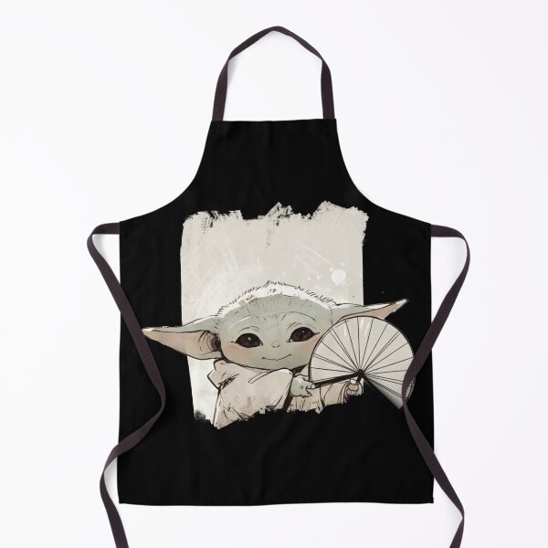 Item preview, BABY YODA HOLDING FAN designed and sold by LIS AND MELIVERSO.