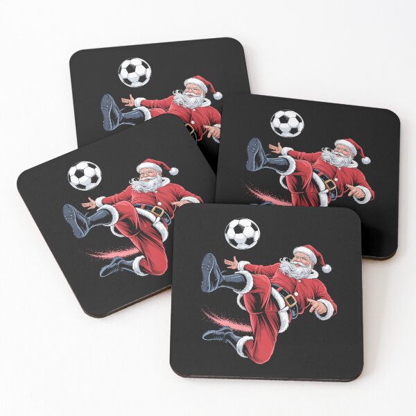 Item preview, Christmas Santa Soccer Bicycle Kick Xmas Sports designed and sold by tearbytea.