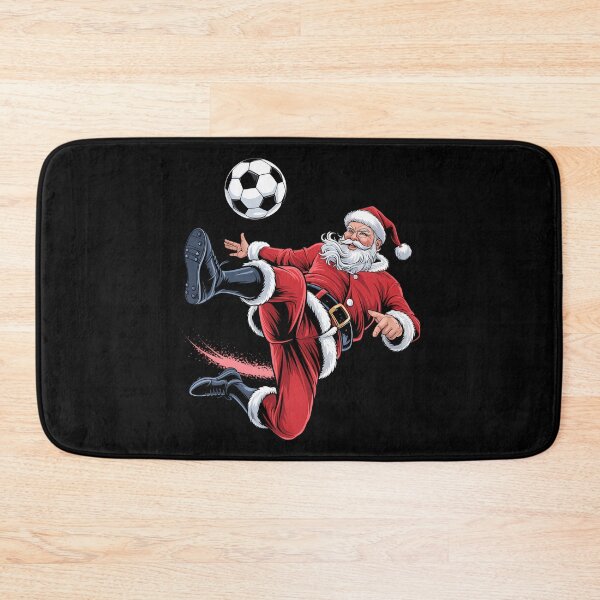 Item preview, Christmas Santa Soccer Bicycle Kick Xmas Sports designed and sold by tearbytea.