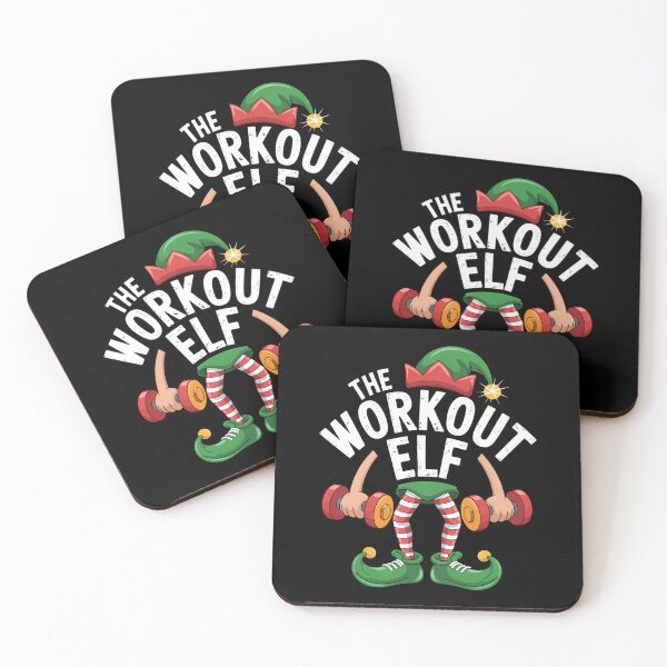 Item preview, Christmas Workout Elf Xmas Family Gym designed and sold by tearbytea.