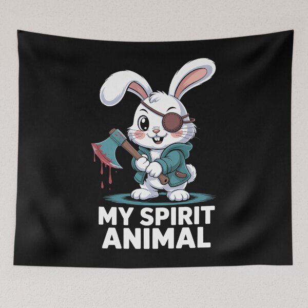 Item preview, Killer Bunny Is My Spirit Animal Halloween  designed and sold by PunkNation-Arts.