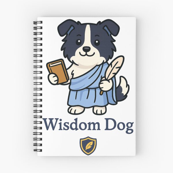 Item preview,  Wisdom Dog – Cute Border Collie Scholar Art, Mythical Knowledge Keeper designed and sold by RungsitDesign.