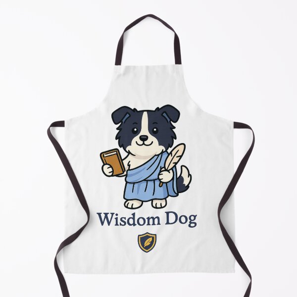 Item preview, Wisdom Dog – Cute Border Collie Scholar Art, Mythical Knowledge Keeper designed and sold by RungsitDesign.