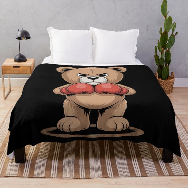 Item preview, Knockout Teddy Bear with Boxing Gloves for a Punchy Look designed and sold by PunkNation-Arts.