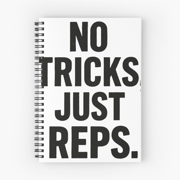 Item preview, Tricks Just Reps Funny Halloween Weightlifting Squat Gym Quote designed and sold by Bmd4Fitness.