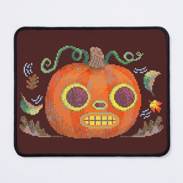 Item preview, Summer’s Over Jack-o’-lantern Distressed Halloween Pixel Art designed and sold by HeatherUnderground.