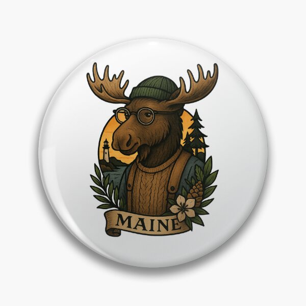 Item preview, Maine Moose State Pride – Fifty Nifty Collection designed and sold by Zippitydodads.