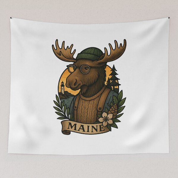 Item preview, Maine Moose State Pride – Fifty Nifty Collection designed and sold by Zippitydodads.