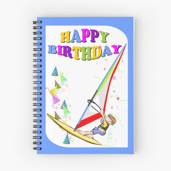 Item preview, Happy birthday, brave windsurfer designed and sold by DibuHumor.