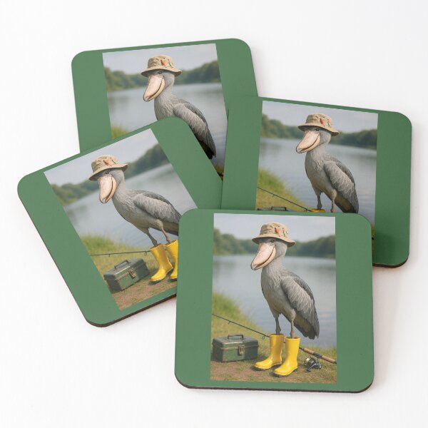 Item preview, Shoebill Stork Going Fishing designed and sold by Tridentulus.