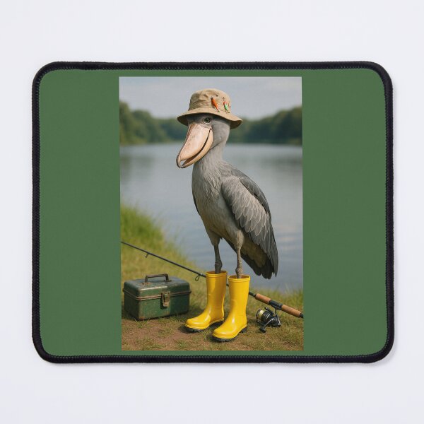 Item preview, Shoebill Stork Going Fishing designed and sold by Tridentulus.