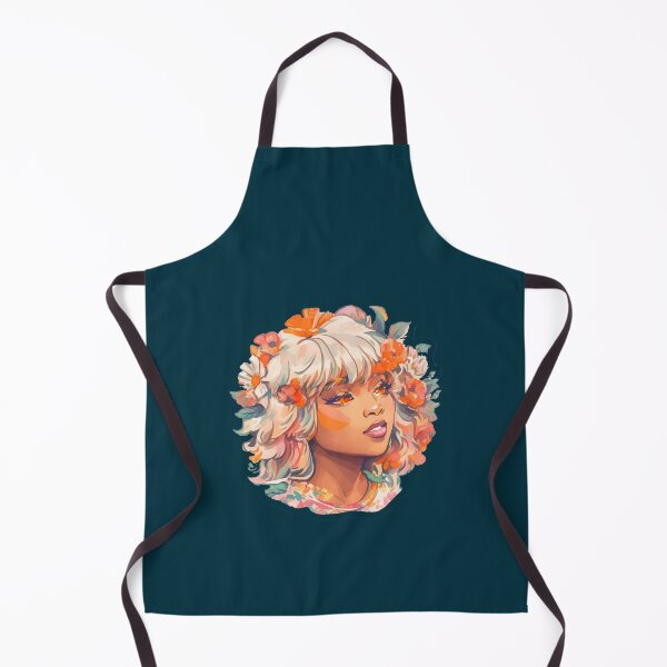 Item preview, illustration of vivid cuten singer song blus with flower splash color designed and sold by josekuhlman.