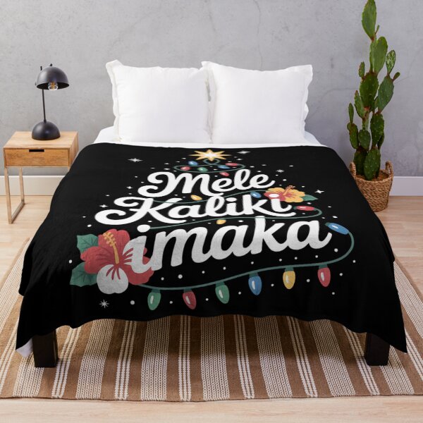 Item preview, Mele Kalikimaka Hawaiian Christmas Hawaii Tropical Xmas Tree designed and sold by PunkNation-Arts.