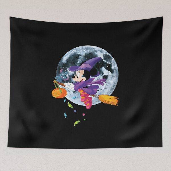 Item preview, Cartoon Witch Mouse Flying Over Full Moon designed and sold by rexhepchixran.