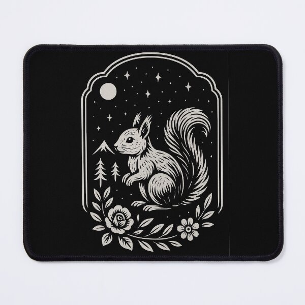 Item preview, Squirrel – playful forest animal, symbol of energy and agility | Artistic illustration designed and sold by BlondeAmbitionDesign.