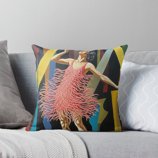 Item preview, The Fringed Dress - Original Art Deco Artwork designed and sold by elektronen.