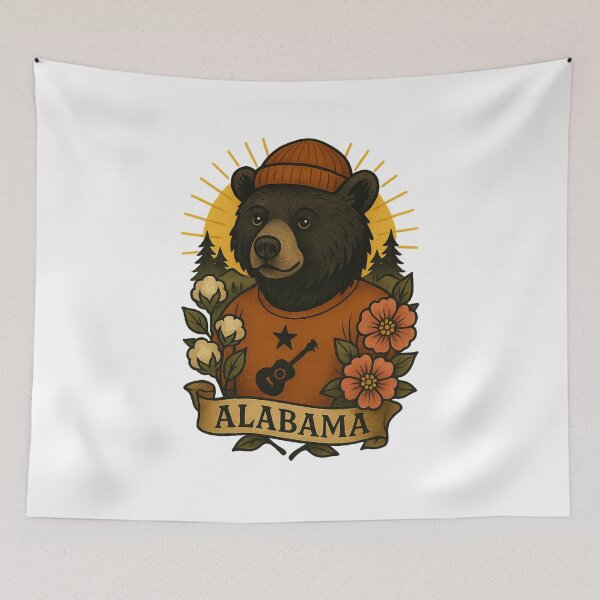 Item preview, Alabama Black Bear State Pride – Fifty Nifty Collection designed and sold by Zippitydodads.