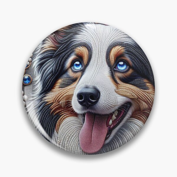 Item preview, Jewel Eyes of the Border Collie designed and sold by Wags & Tails.