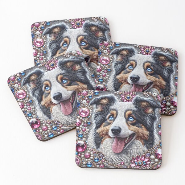 Item preview, Jewel Eyes of the Border Collie designed and sold by Wags & Tails.
