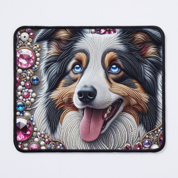 Item preview, Jewel Eyes of the Border Collie designed and sold by Wags & Tails.